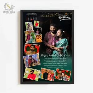 A4 Birthday collage frame